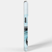 Abstract Antraciet Grijs Blauw Moderne Fractale Ku Case-Mate iPhone Case (Achterkant / Rechts)