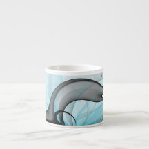 Abstract Antraciet Grijs Blauw Moderne Fractale Ku