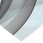 Abstract Antraciet Grijs Blauw Moderne Fractale Ku Korte Tafelloper (Hoek)