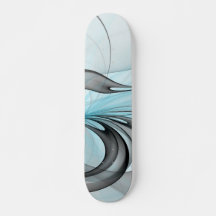 Abstract Antraciet Grijs Blauw Moderne Fractale Ku