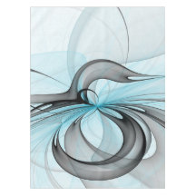Abstract Antraciet Grijs Blauw Moderne Fractale Ku