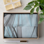 Abstract Antraciet Grijs Blauw Moderne Fractale Ku Tissuepapier (Geschenk)