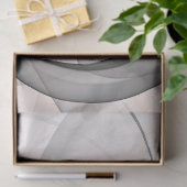 Abstract Antraciet Grijs Sienna Moderne Fractale K Tissuepapier (Geschenk)