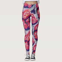 Abstract Apples Leggings
