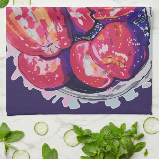 Abstract Apples Theedoek (Gevouwen)