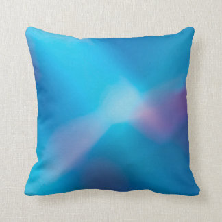 Abstract Aqua Blauw Paars Glowing Licht #1 Kussen