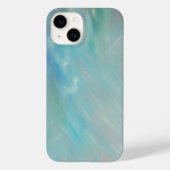 Abstract aqua blauwgroen acrylschilderij Case-Mate iPhone case (Achterkant)