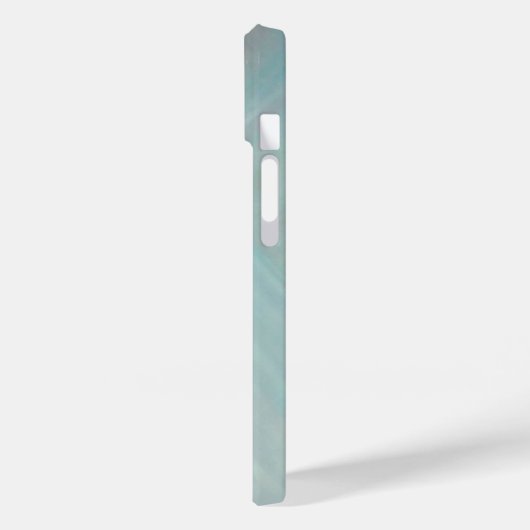 Abstract aqua blauwgroen acrylschilderij Case-Mate iPhone case (Achterkant / Links)