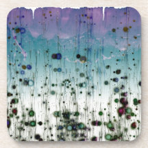 Abstract Aqua Paars en Zwart