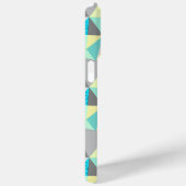 Abstract Aqua Yellow Grey Geometric Persoonlijk Case-Mate iPhone Case (Achterkant / Rechts)