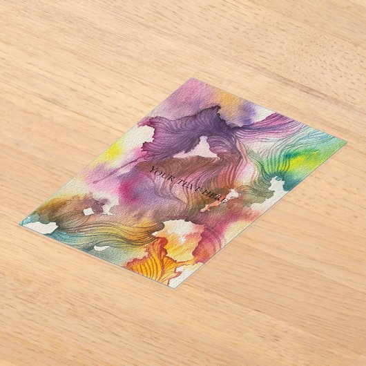 Abstract Aquarel Acryl Uitnodigingen (Laagn)