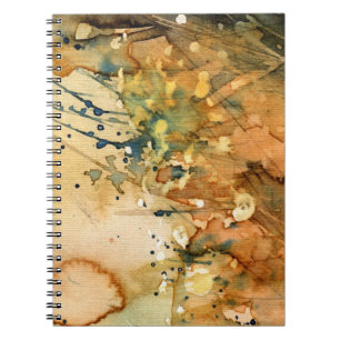 Abstract aquarel en oude achtergrond notitieboek
