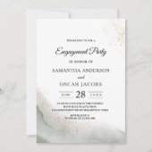 Abstract Aquarel Groene Kwasten & Goud Kaart (Voorkant)