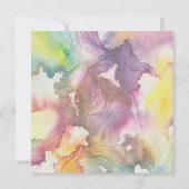 Abstract Aquarel Kaart (Achterkant)