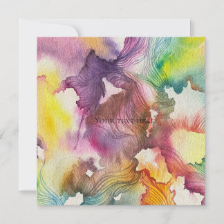 Abstract Aquarel Kaart