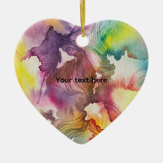 Abstract Aquarel Keramisch Ornament (Voorkant)