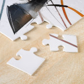 Abstract Aquarel Rennend Paard Legpuzzel (Zijkant)