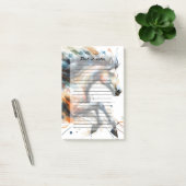 Abstract Aquarel Rennend Paard Post-it® Notes (Kantoor)