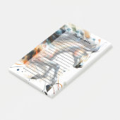 Abstract Aquarel Rennend Paard Post-it® Notes (Schuin)