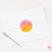 Abstract Aquarel Zachte Achtergrond Ronde Sticker (Envelop)