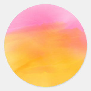 Abstract Aquarel Zachte Achtergrond Ronde Sticker
