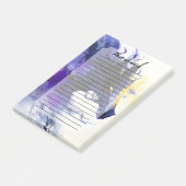 Abstract Aquarel Zwart Paardenportret Post-it® Notes (Schuin)