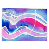 Abstract aquarelontwerp groot cadeauzakje (Achterkant)