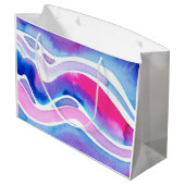 Abstract aquarelontwerp groot cadeauzakje (Achterkant Gekanteld)
