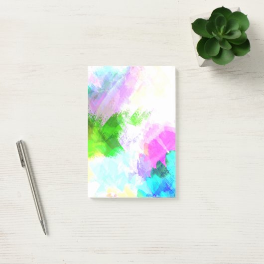 Abstract aquarelverf post-it® notes (Kantoor)