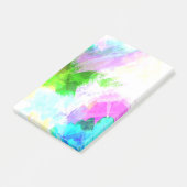Abstract aquarelverf post-it® notes (Schuin)