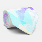 Abstract aquarelverf stropdas (Opgerold)