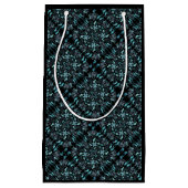 Abstract Aquatic Shaded Repeating Pattern Swirls Klein Cadeauzakje (Voorkant)