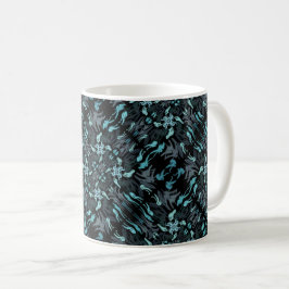 Abstract Aquatic Shaded Repeating Pattern Swirls Koffiemok
