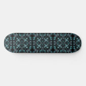 Abstract Aquatic Shaded Repeating Pattern Swirls Persoonlijk Skateboard (Horizontaal)