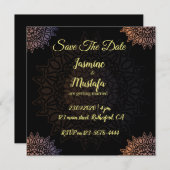 Abstract Arabisch huwelijk Kaart (Voorkant / Achterkant)