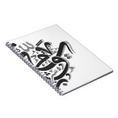 Abstract Arabisch kalligrafie Notitieboek (Rechterzijde)