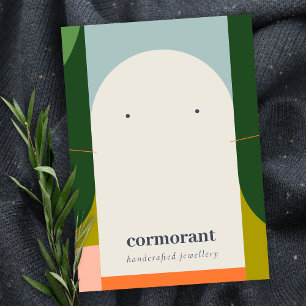 Abstract Arch Retro Kleurrijk Ketting Visitekaartje