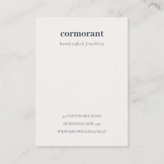 Abstract Arch Retro Kleurrijk Logo Ketting Visitekaartje (Achterkant)