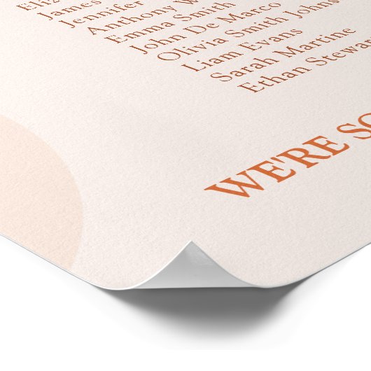 Abstract Arch Wedding Seating chart sign poster (Hoek)