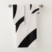 Abstract Arches Modern Black And White Lines Bad Handdoek (Insitu)