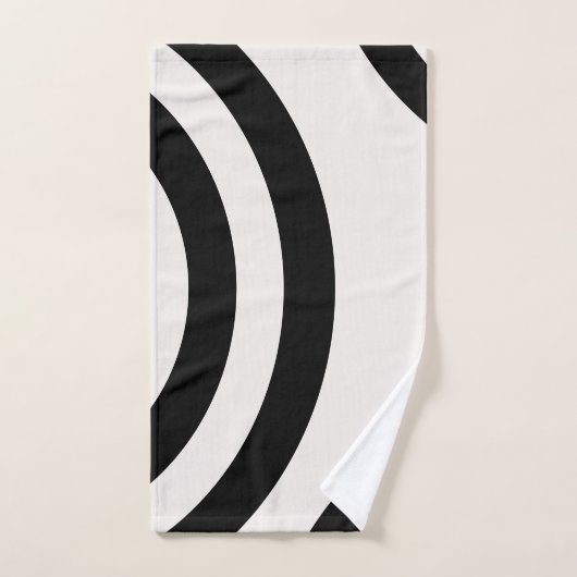 Abstract Arches Modern Black And White Lines Bad Handdoek (Handdoek)