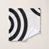 Abstract Arches Modern Black And White Lines Bad Handdoek (Wasdoekje)