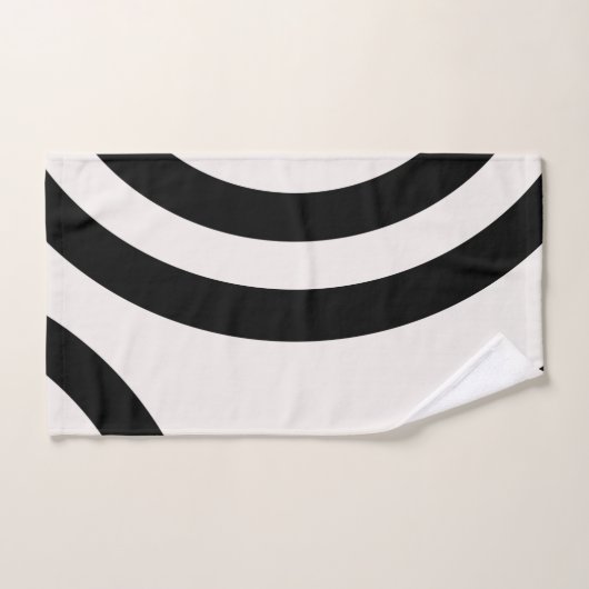 Abstract Arches Modern Black And White Lines Bad Handdoek (Handdoek)
