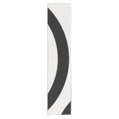Abstract Arches Modern Black And White Lines Korte Tafelloper (Voorkant)