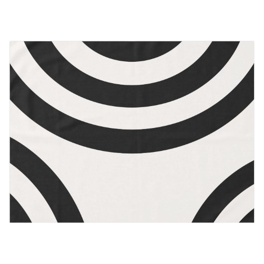 Abstract Arches Modern Black And White Lines Tafelkleed (Voorkant (Horizontaal))