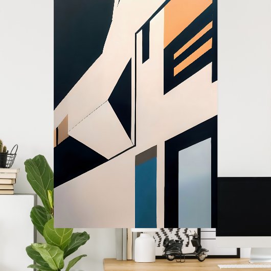 Abstract Architecture Poster (Thuiskantoor)