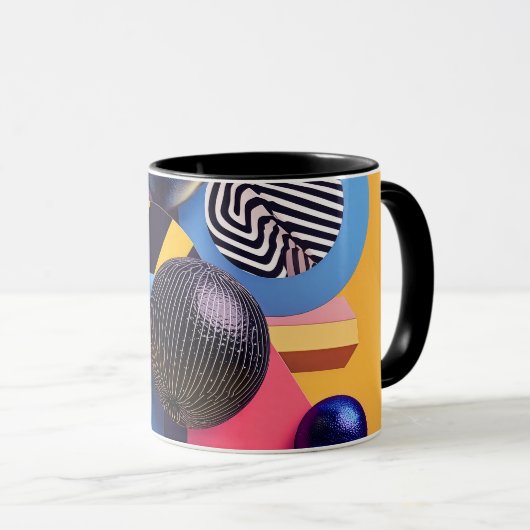 Abstract arrangement with colorful spheres mok (Voorkant rechts)