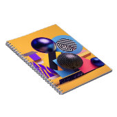 Abstract arrangement with colorful spheres notitieboek (Rechterzijde)