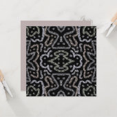 Abstract Arrow Grunge Pattern And Soft Pastels Kaart (Voorkant / Achterkant in situ)