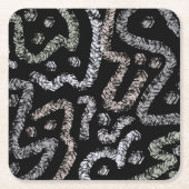 Abstract Arrow Grunge Pattern And Soft Pastels Kartonnen Onderzetters (Voorkant)